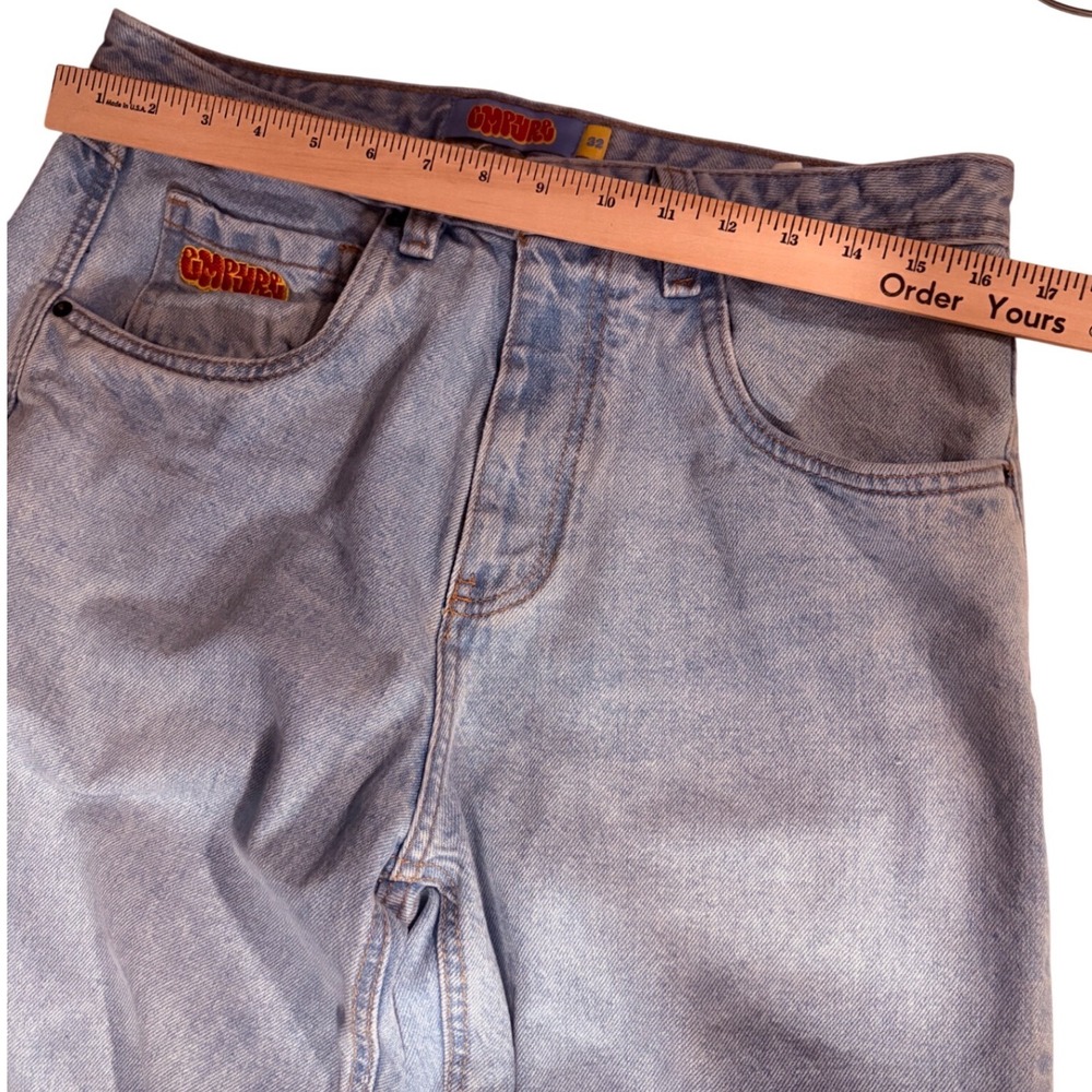 Empyre Relaxed Fit Jeans Size 32 light blue Wash Skater Streetwear Baggy Denim - Picture 7 of 16